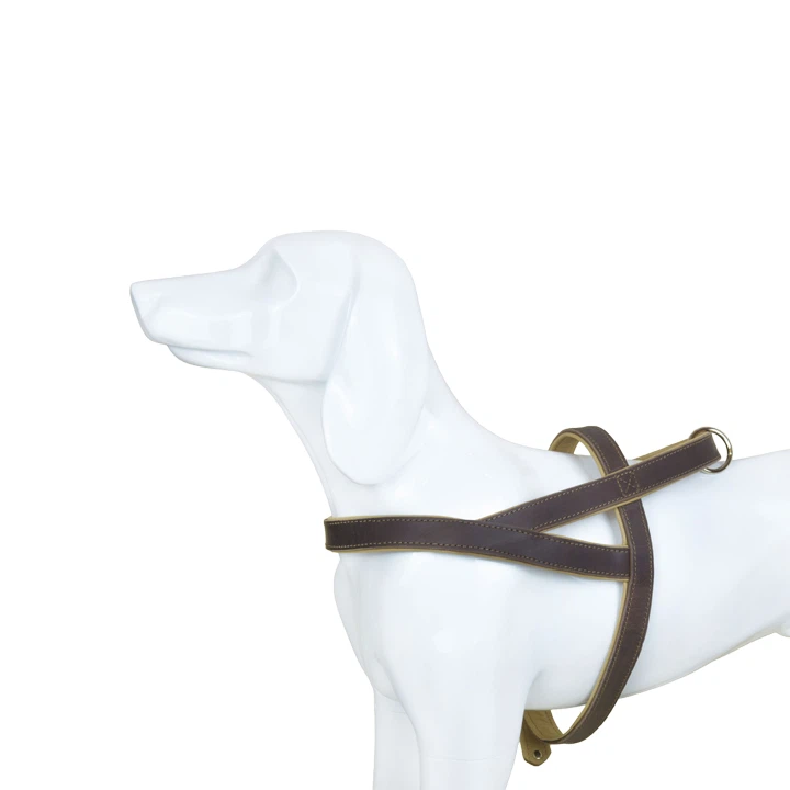 Çekme Yok İnek Deri Köpek Koşum Takımı